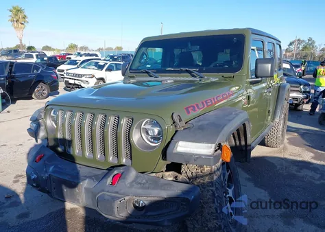 2021 Jeep Wrangler Unlimited Rubicon 4X4 from USA, damaged, VIN 1C4HJXFG8MW528644